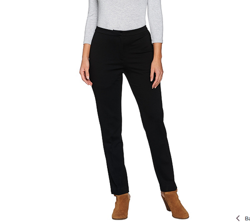 Susan Graver Ponte Knit Zip Front 