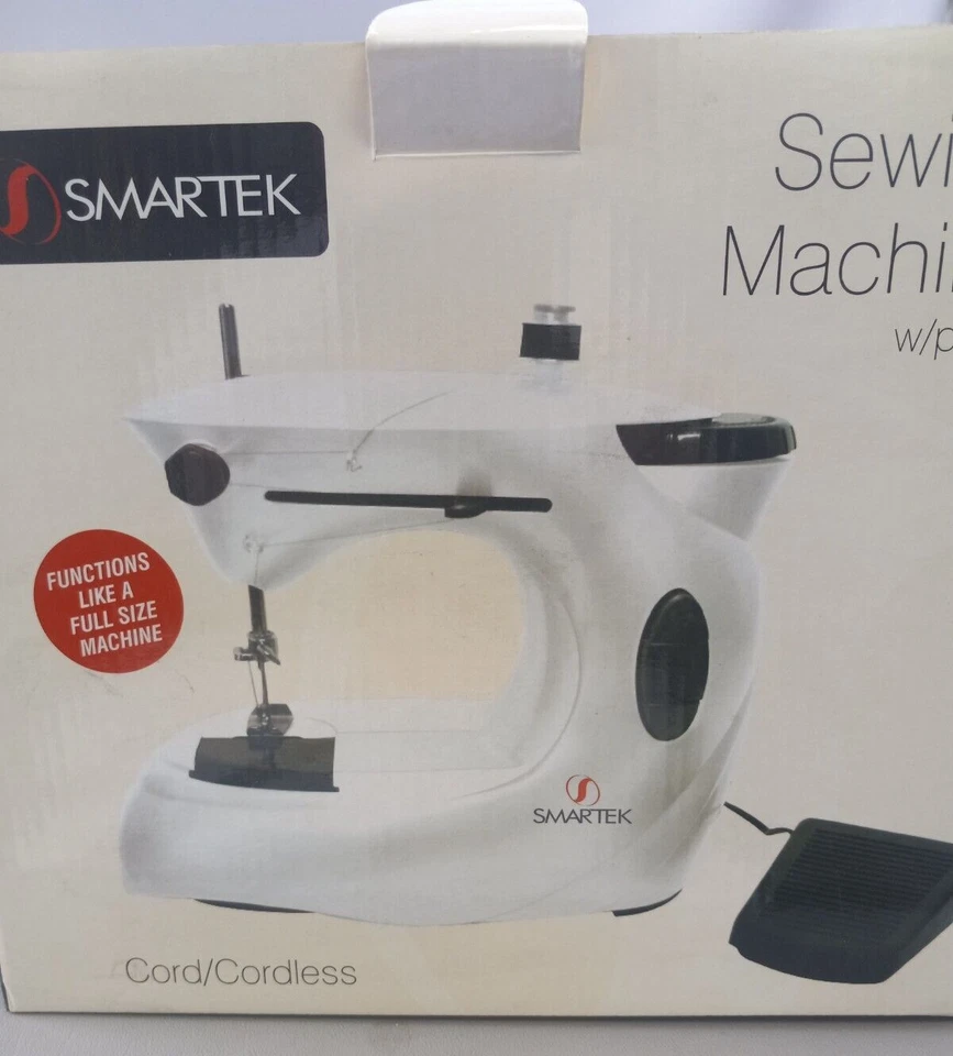 Smartek Mini Rex Cordless/Cord Sewing Machine Model RX-05W White - Image 3 of 4
