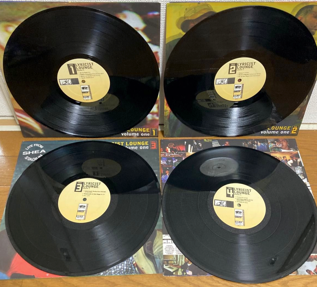 洋楽 LYRICIST LOUNGE Common LP Various - Lyricist Lounge Volume One '98 4xLP US ORG!EX RWK