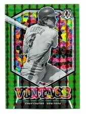 Gary Carter 2021 Panini Mosaic Vintage Mosaic Green #3 Insert Card
