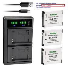 Kastar Battery LTD2 Charger for Samsung SLB-10A  Samsung M110 M310W NV9 Camera