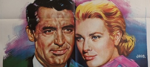 To Catch a Thief ORIGINAL Spanish '72 POSTER Grace Kelly & Cary Grant Jano art - Picture 2 of 5