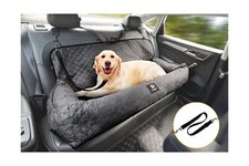 Dog Car Seat for Large Dog Under 100LBS,Dog Car Bed Pet Booster Back Seat Rem...