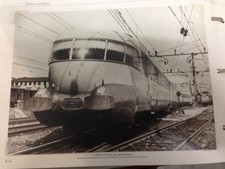RIPRODUZIONE FOTO ALINARI IL TRENO ETR 250 18X24 cm FINE ANNI '40 (6)