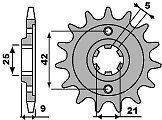 Pignon avant 576 19 dents pour restaurer la chaîne 428 du XT 350