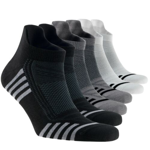 Mens Bamboo Ankle Socks with Heel Tab Low Cut Thin Athletic Performance 6 pairs - Picture 15 of 43