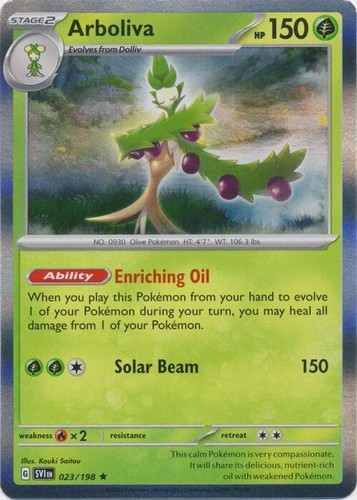 Holo Arboliva - 023/198 Rare Scarlet & Violet Base Set Pokemon TCG