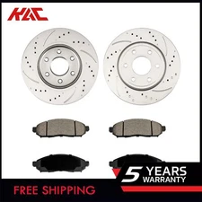 31411 1094 Front Disc Rotors + Brake Pads for Suzuki Equator 2009-2012 2.5L