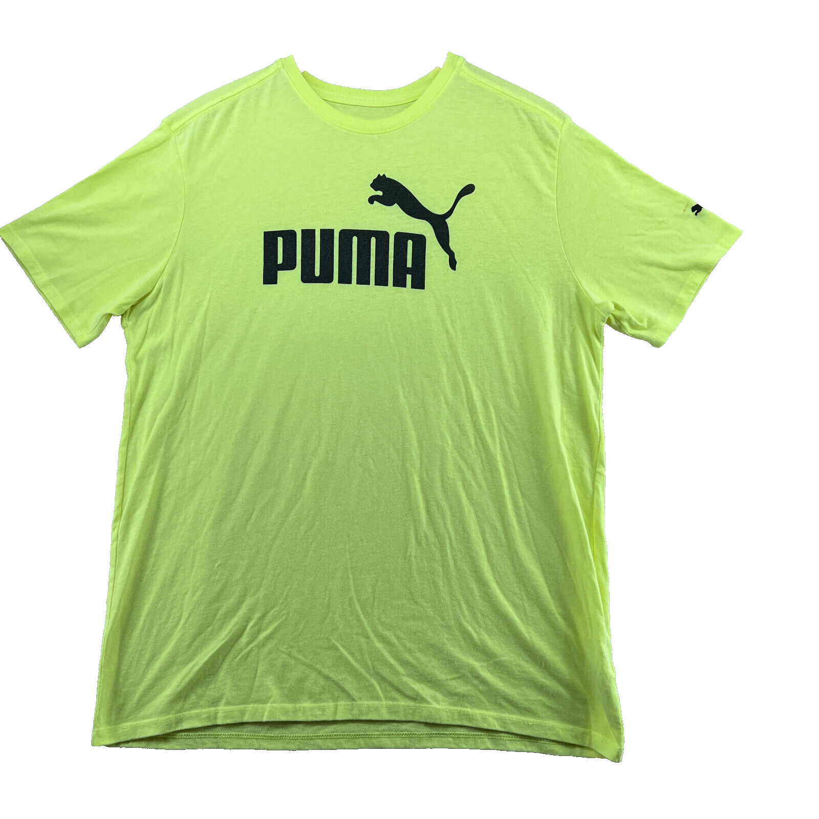 T shirt girocollo manica corta Fila Sport uomo taglia L giallo tinta unita logo grafico