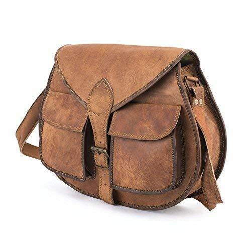 Borsa da donna vintage in pelle di capra messenger a tracolla borsa a mano bo... foto 2