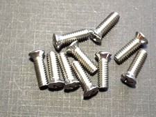 10 Pcs Ford Edsel Lincoln 8-32 X 12 W6 Stainless Phillips Oval Head Screws 10 Pcs Ford Edsel Lincoln 8-32 X 12 W6 Stainless Phillips Oval Head Screws