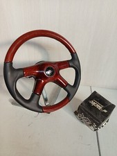 volante originale Personal nos legno e pelle + mozzo per Lancia Thema 84-91
