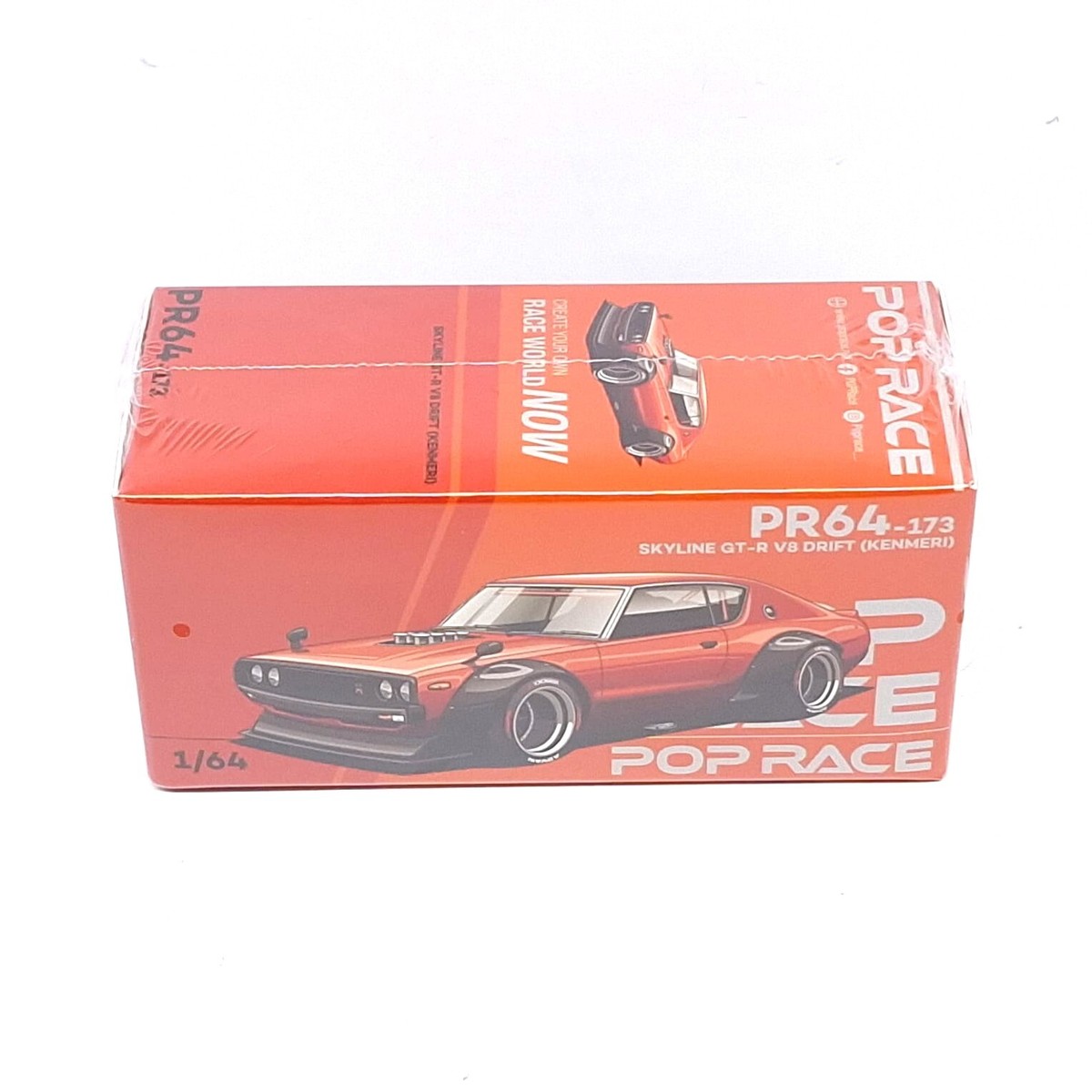 ミニカー POPRACE 1/64 SKYLINE GT-R V-S DRIFT POPRACE PR64-173 1/64 Nissan Skyline GT-R V8 Drift ( KENMERI ) POP