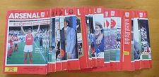 Arsenal Home & Away Programmes 1986/87 - Select from the drop down menu