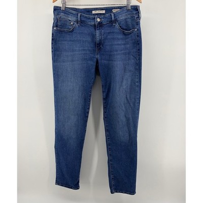 Mavi Jeans Co Emma Slim Boyfriend Blue Wash Denim Jeans Women's Size 32x32