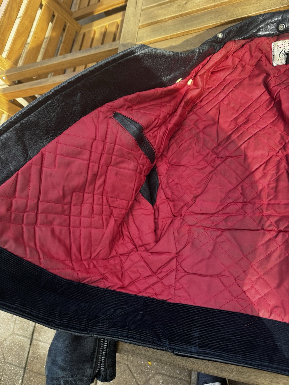 1950s Horsehide Sears Hercules Leather Motorcycle Biker Jacket 38 READ