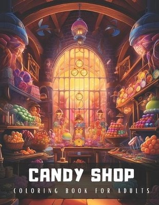 Candy Shop Coloring Book for Adults: An Adult Coloring Book with Detailed Illust