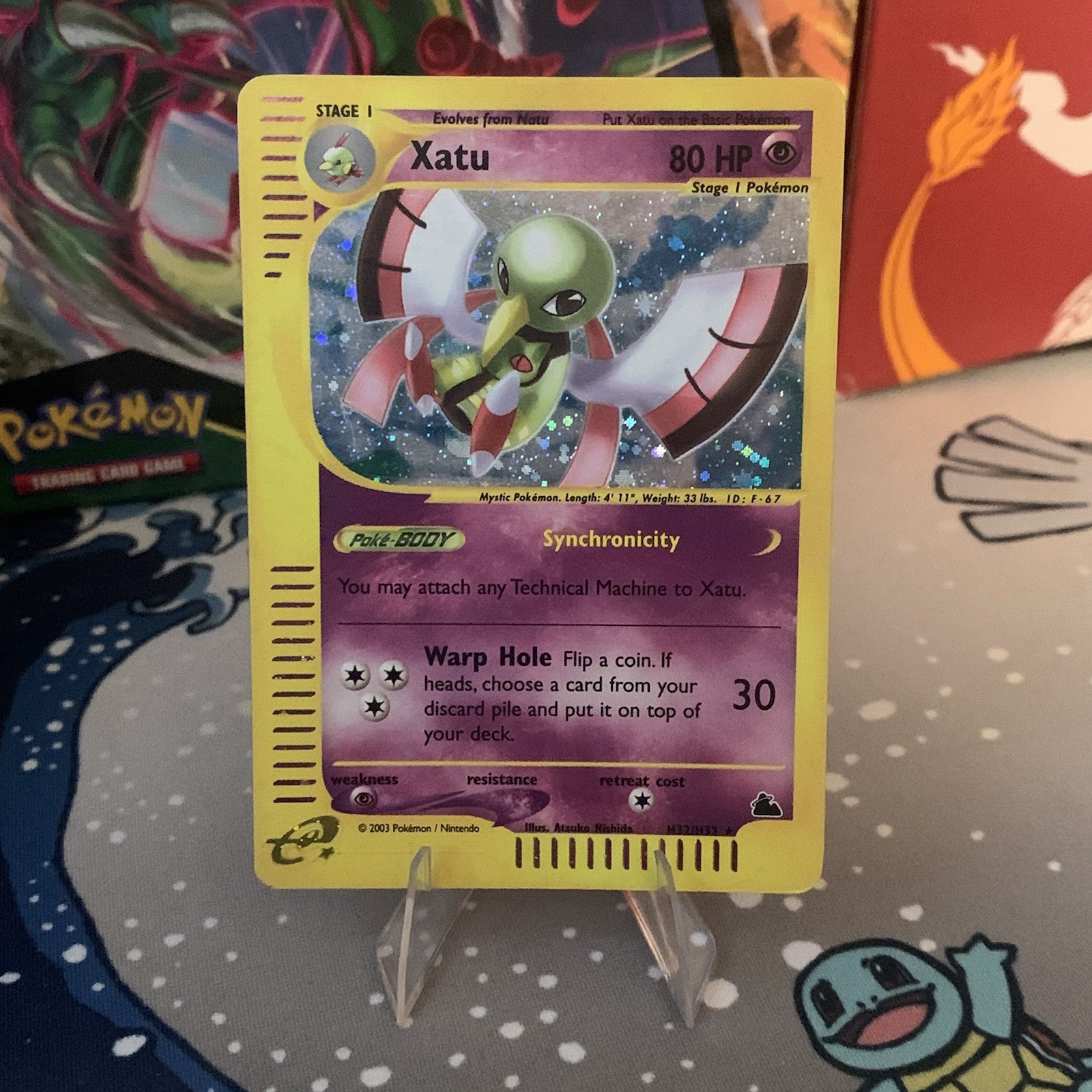 Xatu H32/H32 Skyridge Holo Ultra Rare Pokemon TCG Nintendo vintage MP