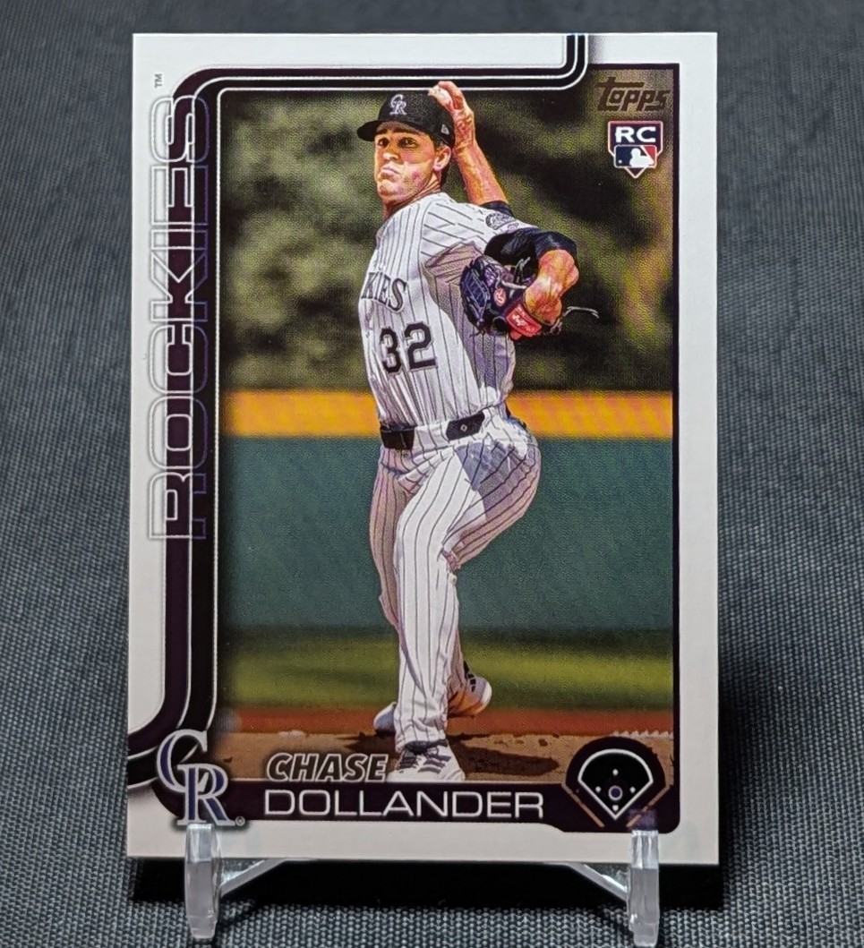 Chase Dollander Rookie RC 2025 Topps Update Series Card #US151 Colorado Rockies