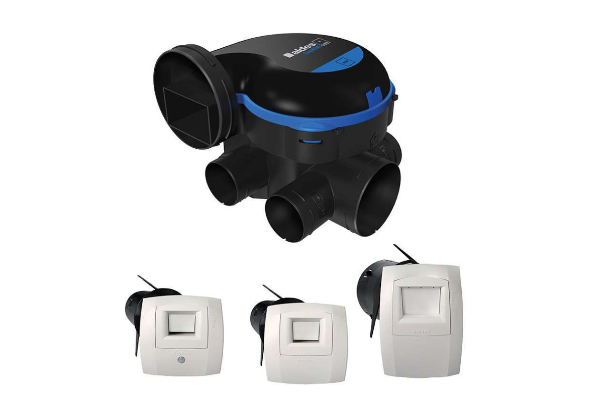 VMC hygroréglable simple flux ALDES Easy Home Hygro Classic - Système ventilation maison Hygro B