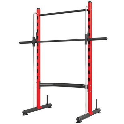 Soozier Pull Up Bar, Adjustable Squat Rack, Barbell Bar Bench Press