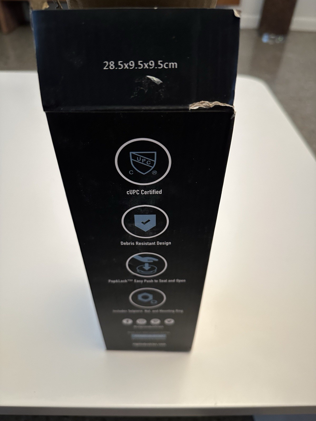 Vigo Matte Black Push/Pop-Up Drain Assembly VG07000MB Without Overflow Fits 1.75