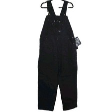 WALLS Blizzard Pruf Work Wear Canvas Winter Insulated Bib OVERALLS Sz Large Tall