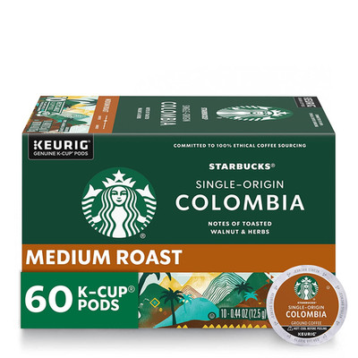 Colombian Medium Roast K-Cup Coffee Pods, 100% Arabica, 60 Pods Total