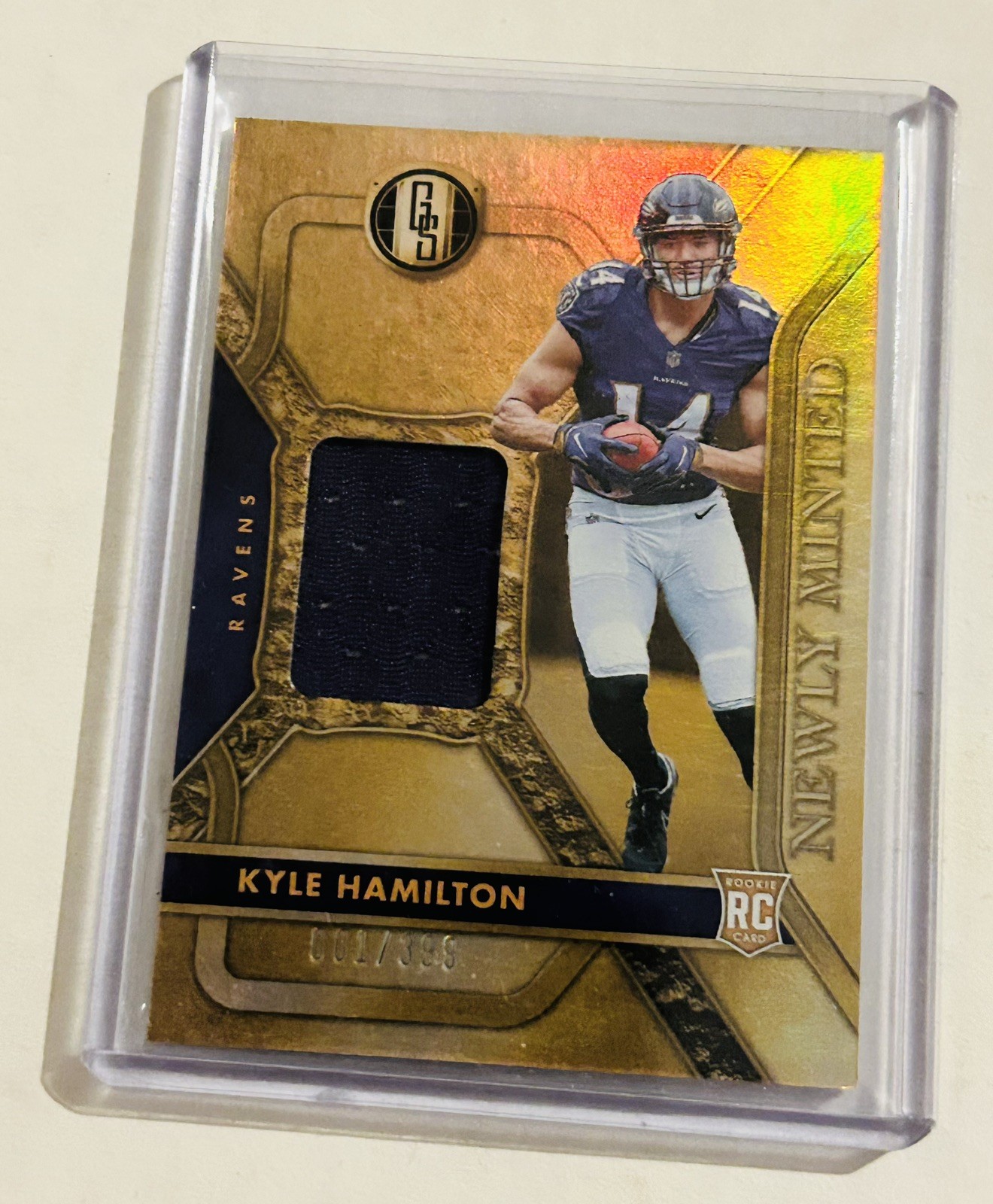 Kyle Hamilton Panini Gold Standard Newly Minted Memorabilia #NMMKHA Base