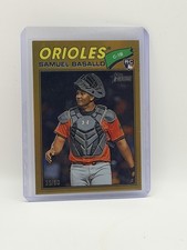 2026 Topps Heritage Samuel Basallo RC Gold Border /50 #35/50 Orioles Rookie SP