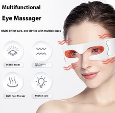 Red Light Therapy Eye Massager 36 LED Rechargeable Heated Vibration Anti Aging