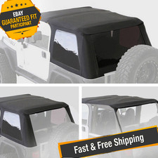 Smittybilt 9973235 Bowless 2-in-1 Combo Soft Top For 1997-2006 Jeep Wrangler Tj