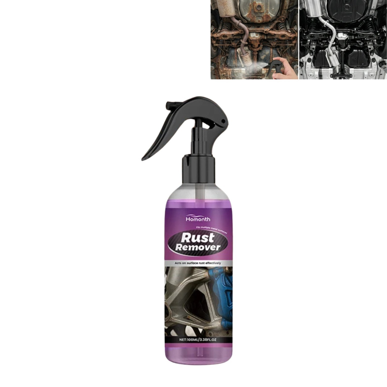 Spray Antirouille Voiture de 100ml Idéal après le Lavage Saisonnier du Châssis