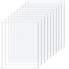 Acrylglas Platte, 10er Set, 15x20cm, 1mm, transparent, für Fotorahmen, DIY