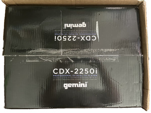 Gemini CDX-2250i Professional 2U Dual CD Player NEW in Original Box