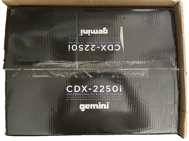 Gemini CDX-2250i Professional 2U Dual CD Player NEW in Original Box
