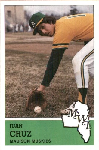 Juan Cruz 1983 Fritsch Madison Muskies #21 RC FREE SHIPPING AutographDen