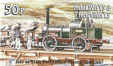 1988 Isle of Man Sg SB19 £1.99 Manx Railways and Tramsways Booklet MNH