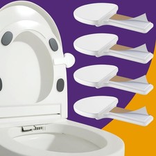 4 PCS Toilet Seat Lift Handle Lid Lifter Avoid Touching Home Office Training