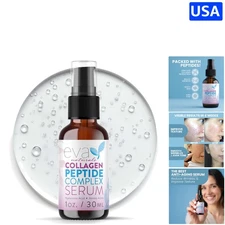 Gentle Collagen Peptide Facial Serum with Hyaluronic Acid - Hydrating & Firming