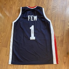GONZAGA BULLDOGS MARK FEW SIGNED AUTOGRAPHED JERSEY PSA COA HOF COACH LEGEND