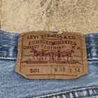 Vintage Levi Jeans 501 Men’s 38x34 Light Wash Made In USA  — photo 3