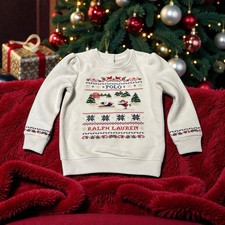 Polo Ralph Lauren Christmas Sweater, Girl, Childs Size 24M.