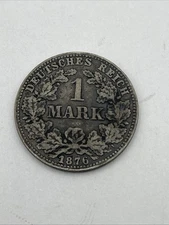 1876C Germany 1 Mark Silver Coin