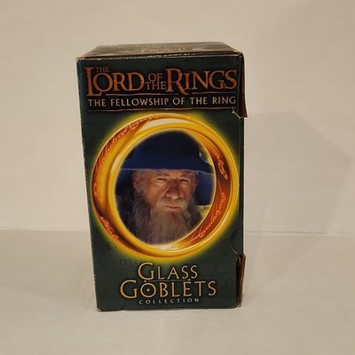 VTG LORD OF THE RINGS 2001 GANDALF WIZARD GLASS GOBLET 6'' OPEN BOX BURGER KING