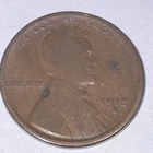 1913-S LINCOLN WHEAT CENT, low mintage date, "FINE"