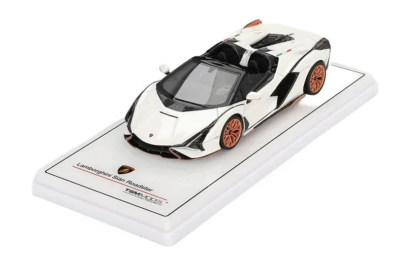 1:43 TSM Model Lamborghini Sian Roadster Bianco Asopo TSM430832