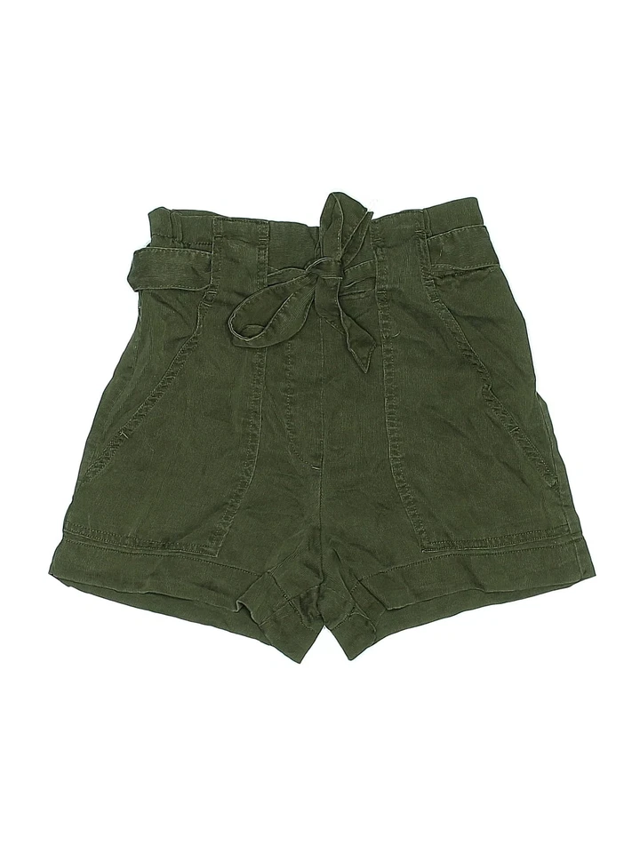 Shorts cáqui verde feminino H&M 0