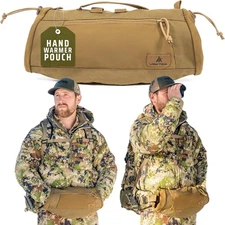 Lone Trail Hunting Hand Warmer Pouch, Hiking, and Camping with 500D Brown 