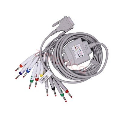 NEW Schiller EKG/ ECG Cable - AT-1,AT-2 AT-2 PLUS ,Welch Allyn CP10，US Shipping